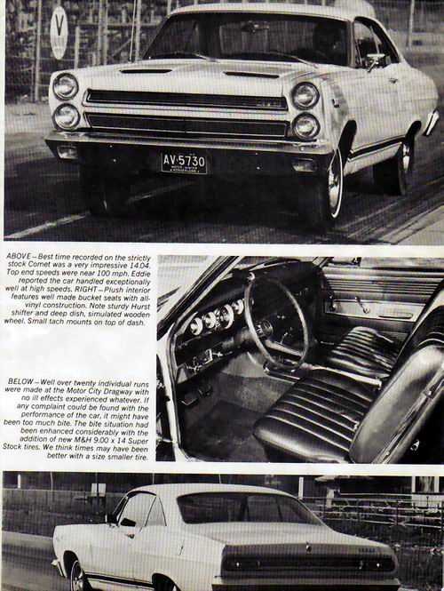 Motor City Dragway - Mercury Test From Rick Rzepka
